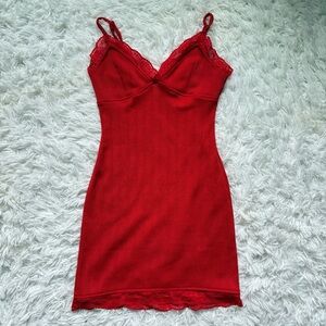 Urban Outfitters Scarlet Lace Slip Dress
